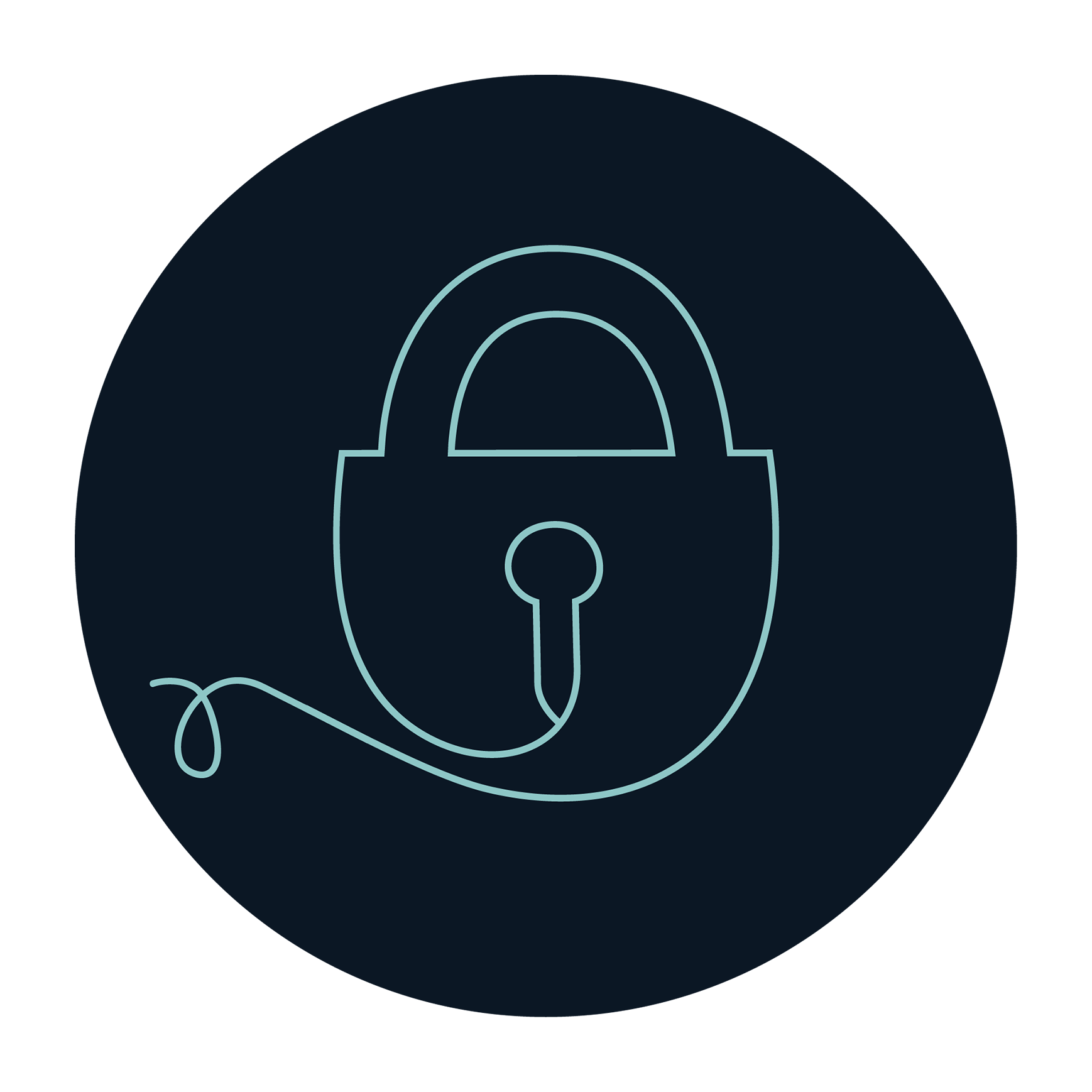 Padlock graphic icon